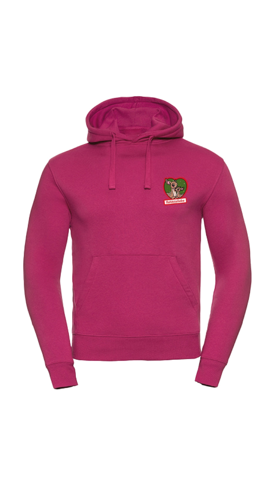 Hoodie Unisex Rehkitzliebe - Fuchsia