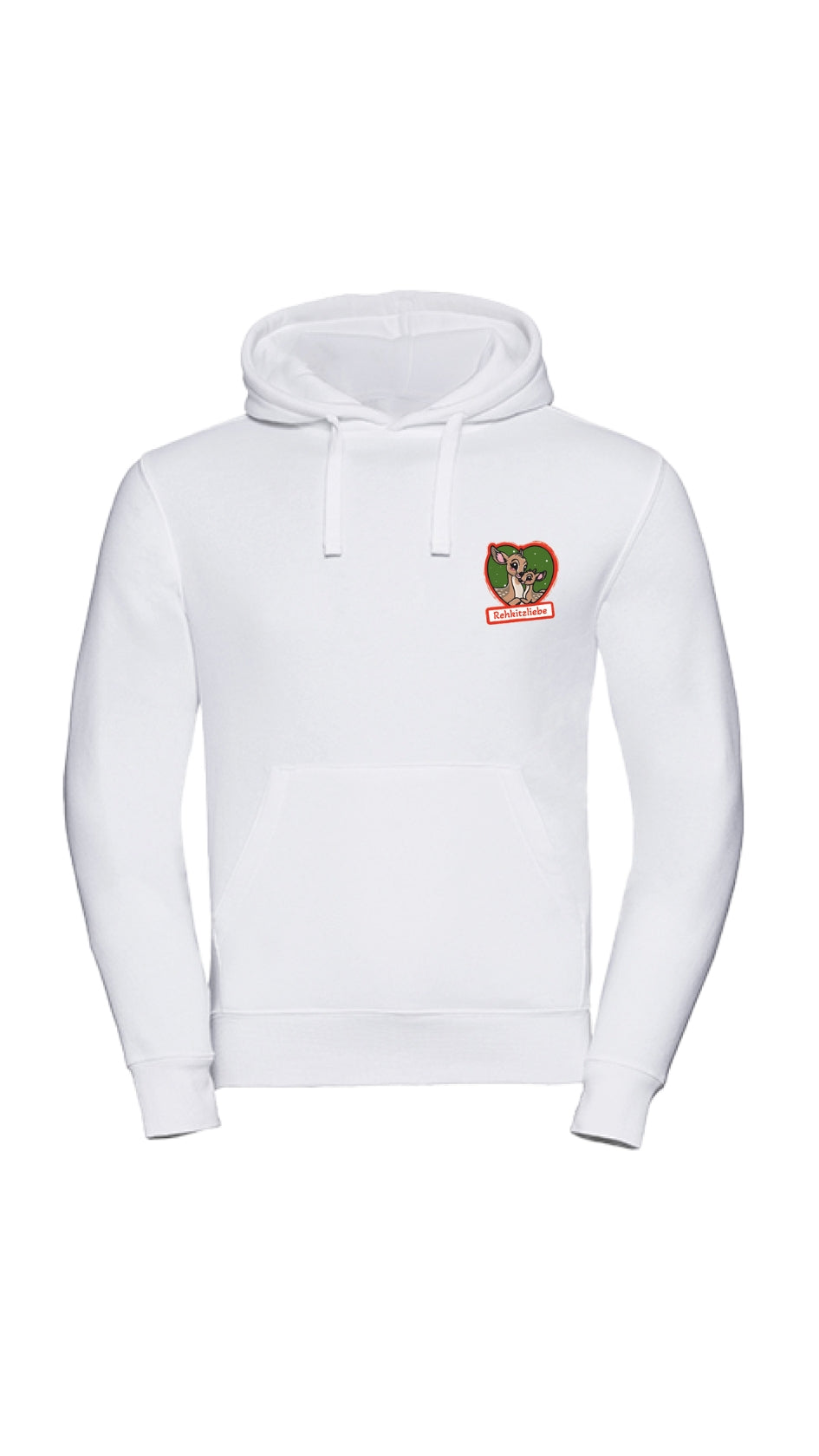 Hoodie Unisex Rehkitzliebe - White