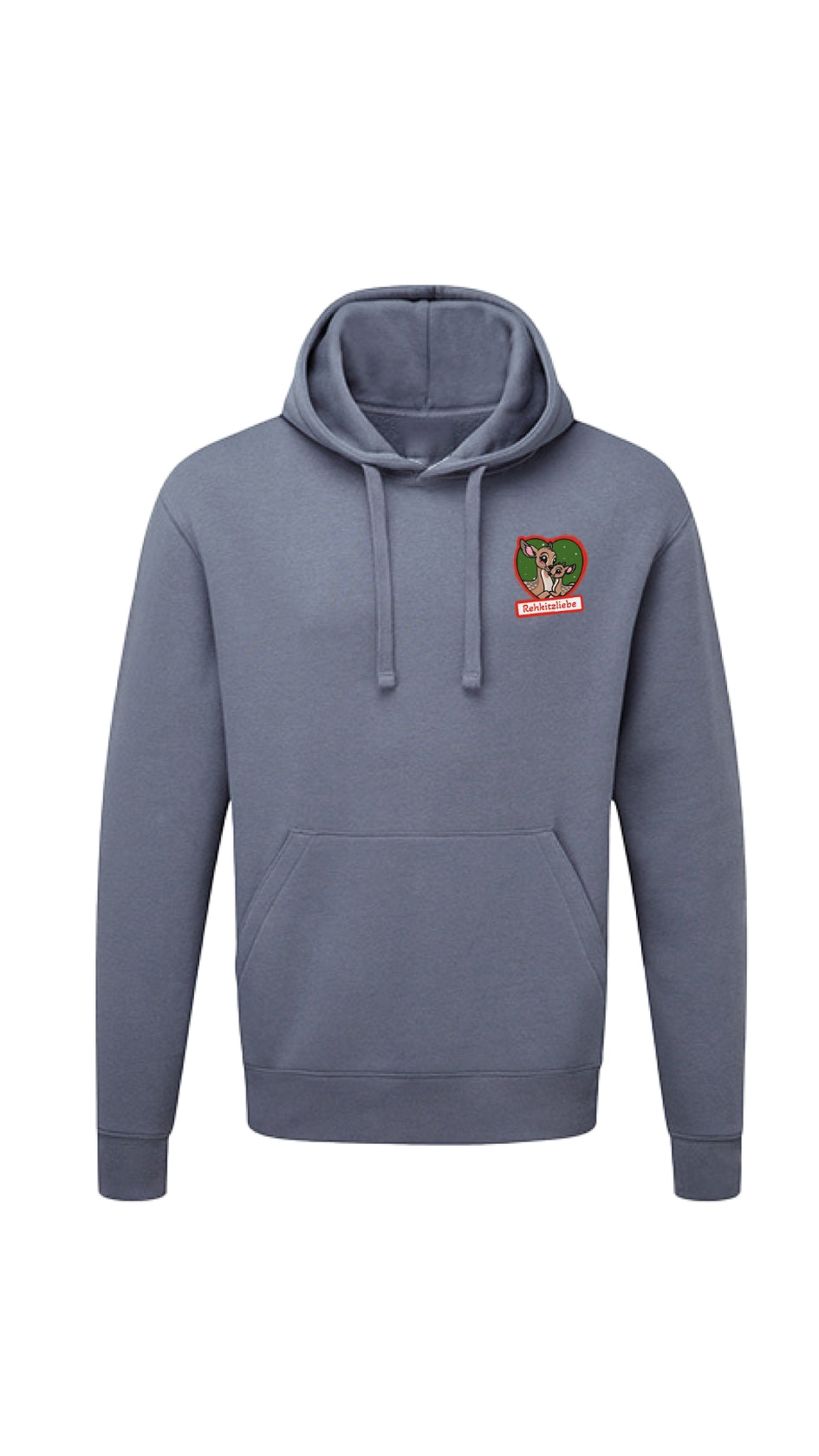 Hoodie Unisex Rehkitzliebe - Convoy Grey