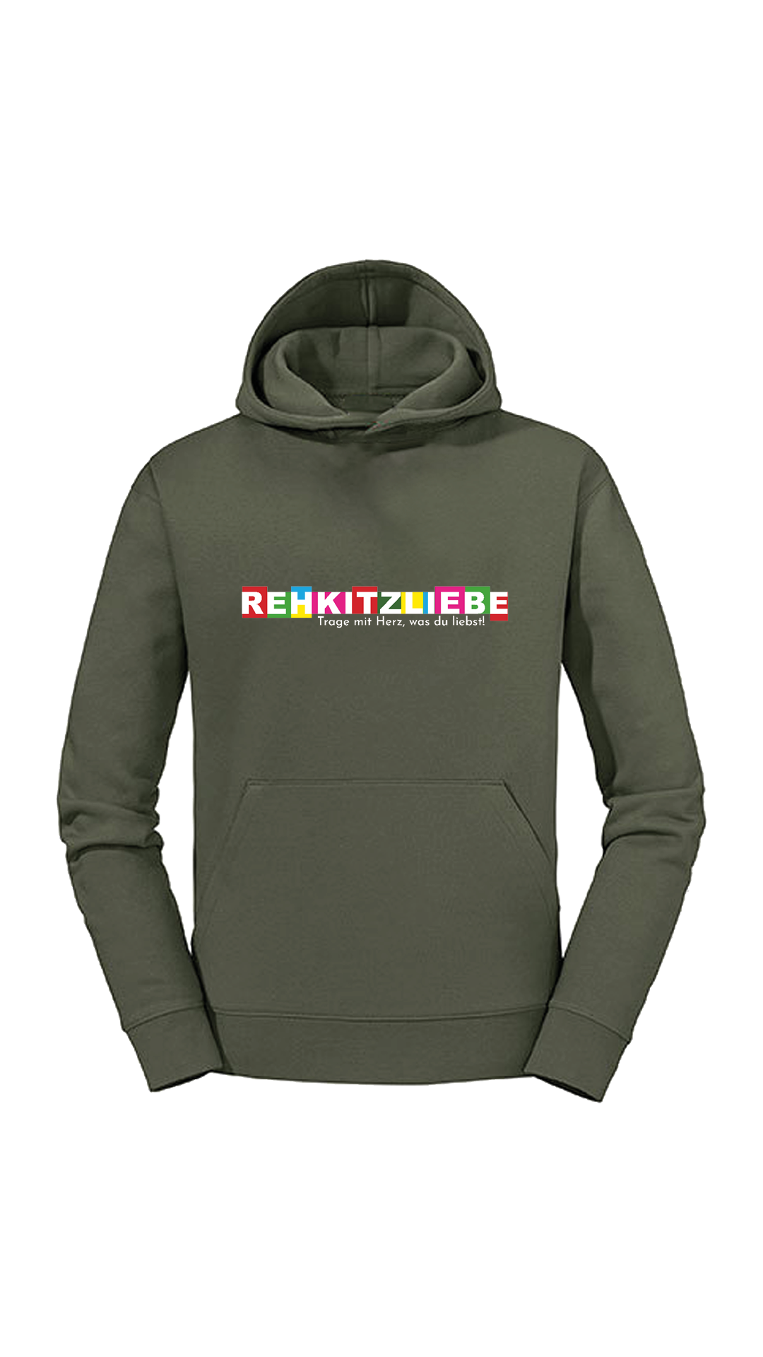 Hoodie Unisex "Rehkitzliebe" Druck: Cube white - verschiedene Farben