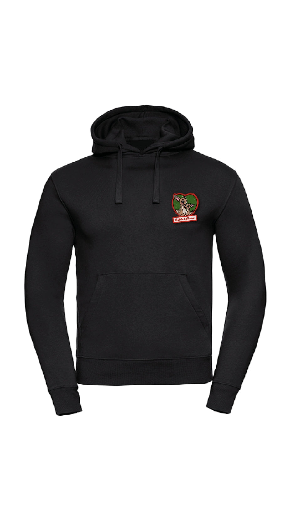Hoodie Unisex Rehkitzliebe - Black