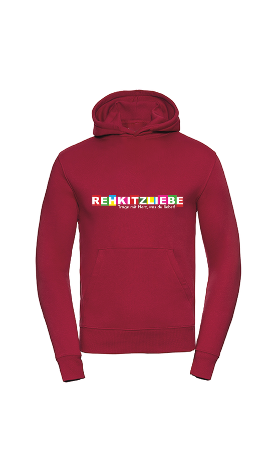 Hoodie Unisex "Rehkitzliebe" Druck: Cube white - verschiedene Farben