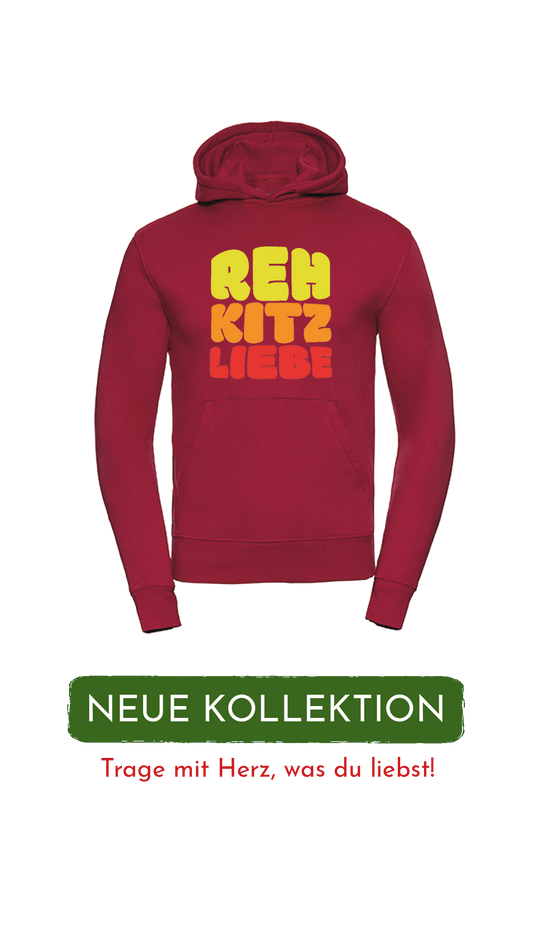 Hoodie Unisex "Rehkitzliebe" Bold Roots Yellow - verschiedene Farben