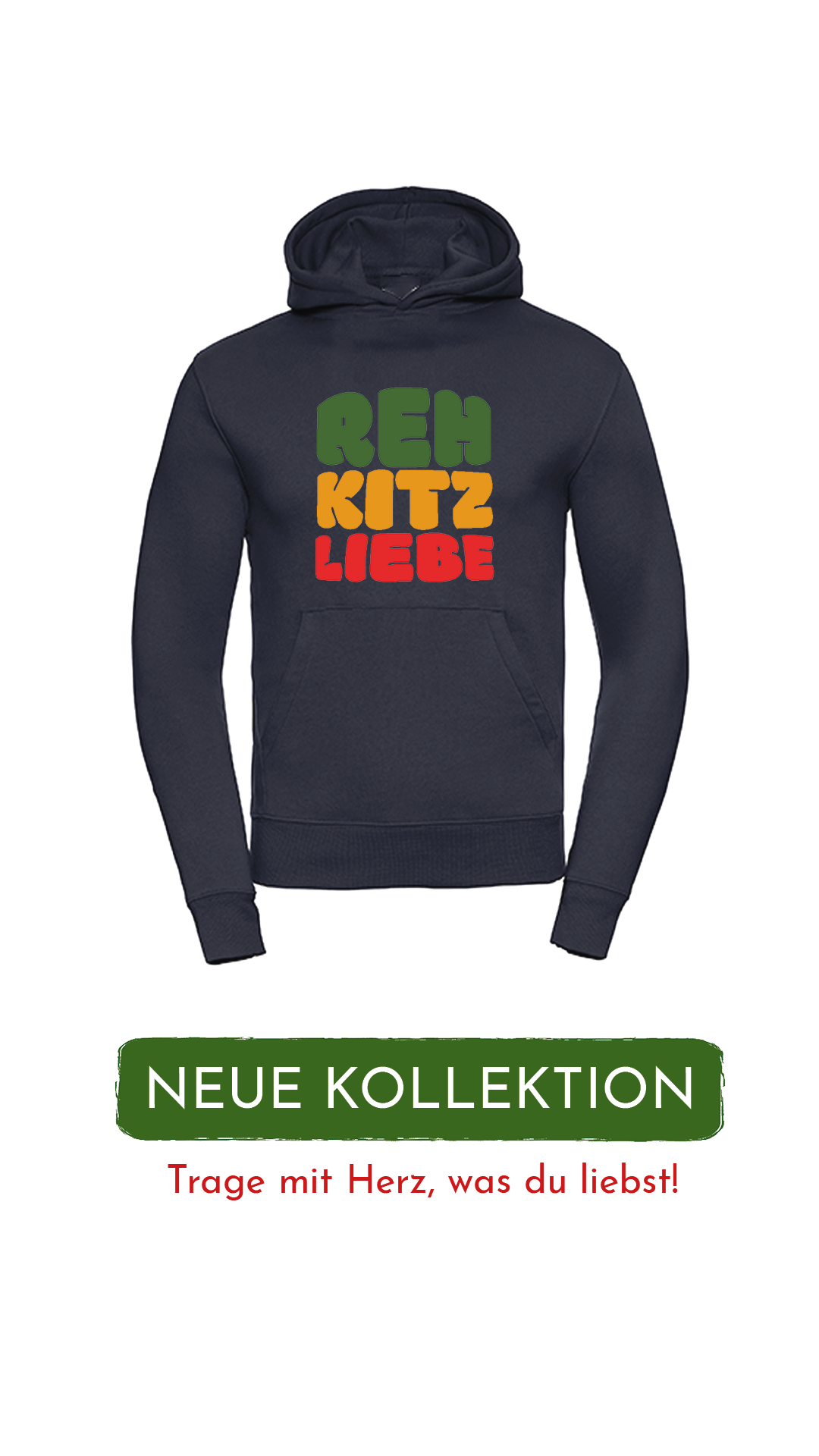 Hoodie Unisex "Rehkitzliebe" Bold Cosmic - verschiedene Farben