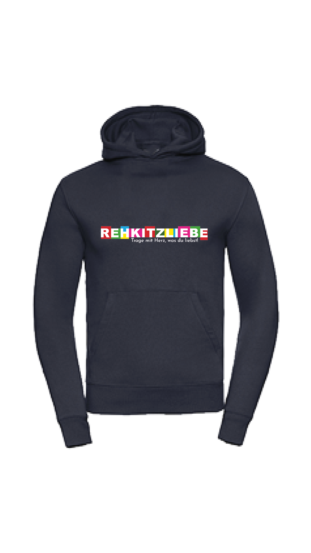 Hoodie Unisex "Rehkitzliebe" Druck: Cube white - verschiedene Farben
