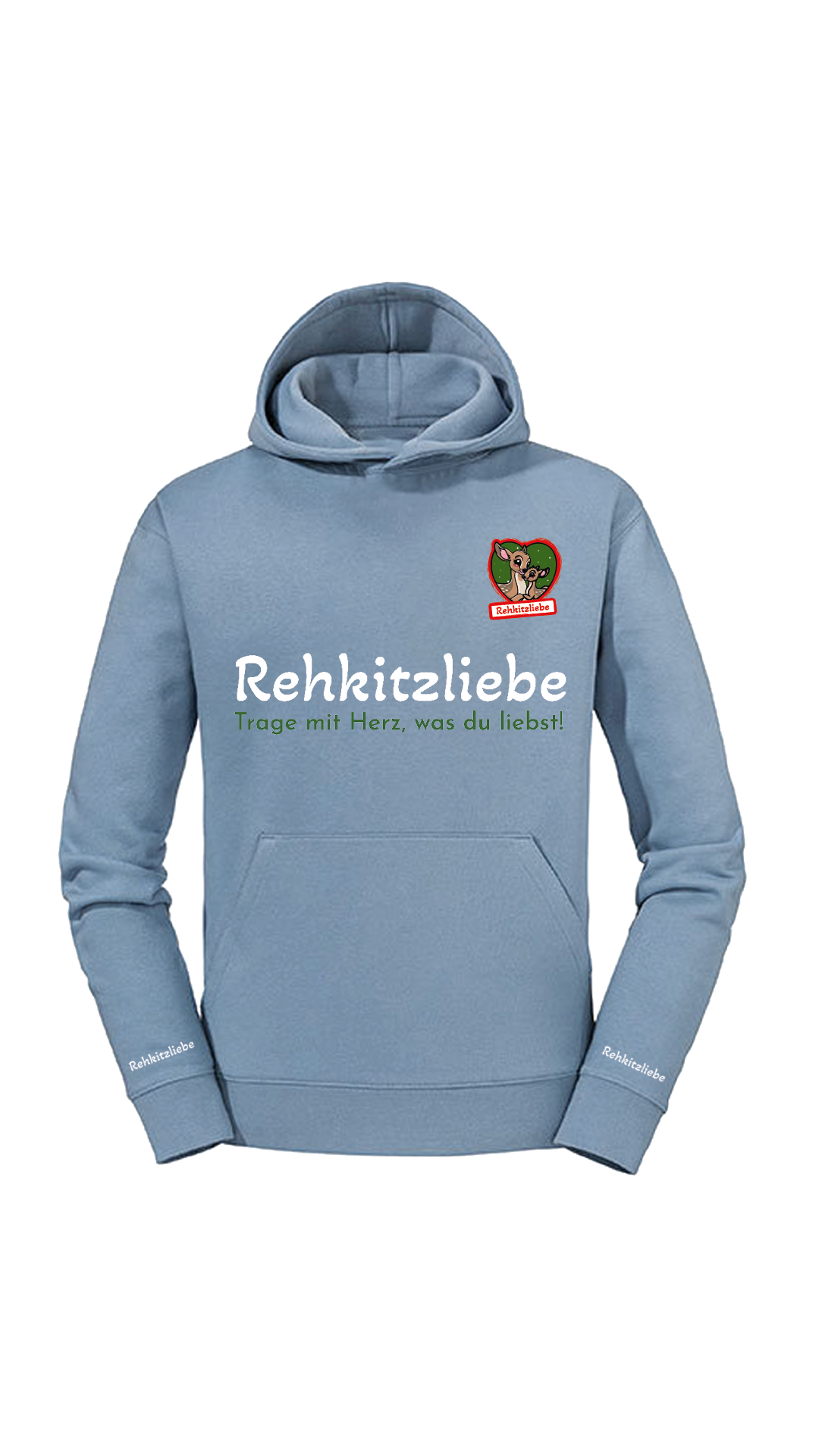 Hoodie Unisex "Rehkitzliebe" Druck: Classic Red - verschiedene Farben