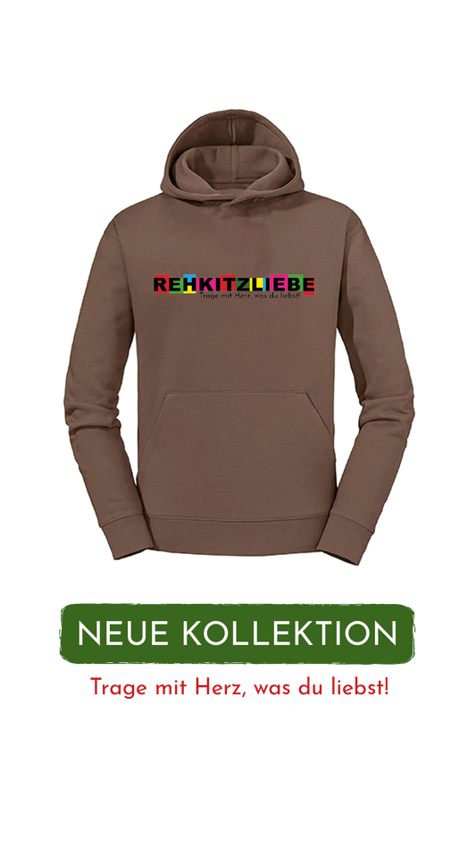 Hoodie Unisex "Rehkitzliebe" Cube black - verschiedene Farben