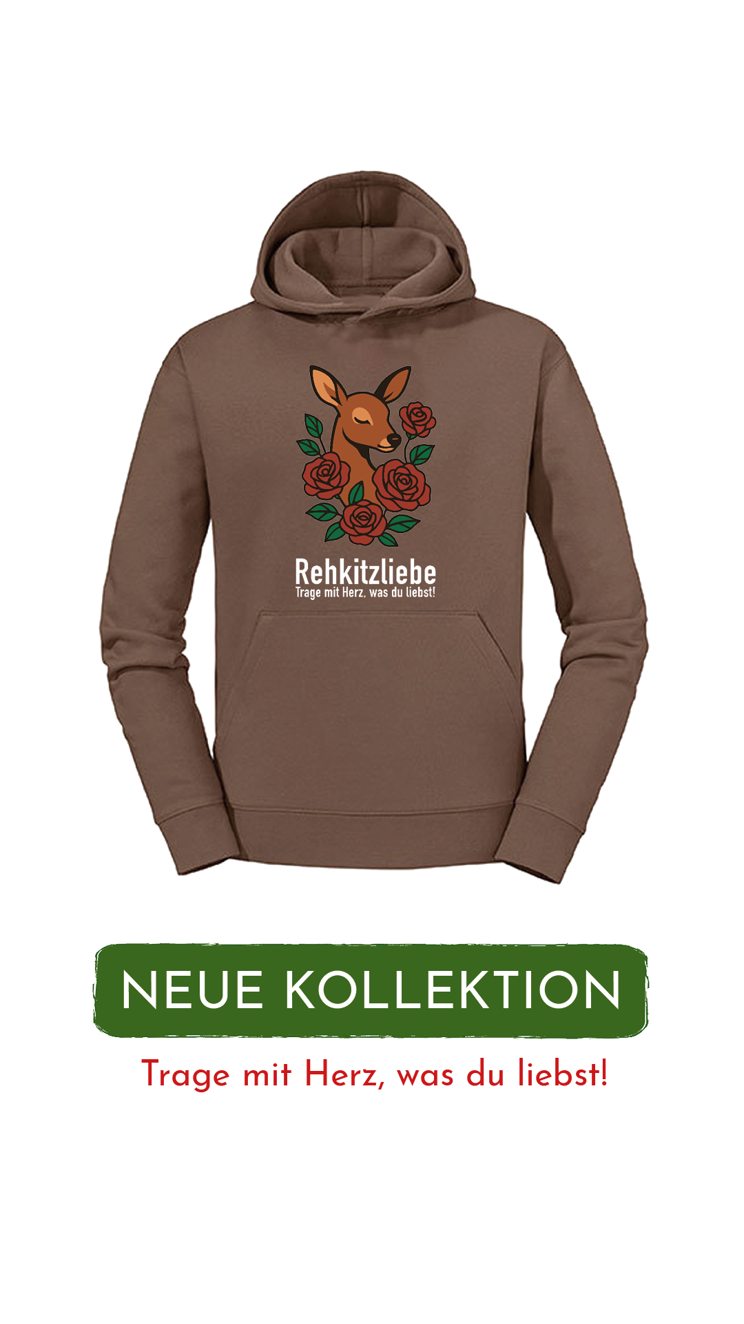 Hoodie Unisex "Rehkitzliebe" Dream Green - verschiedene Farben
