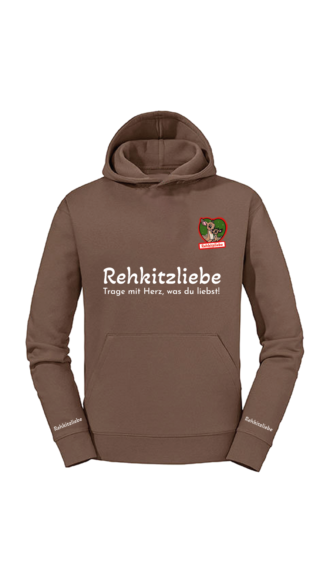 Hoodie Unisex "Rehkitzliebe" Druck: Classic Red - verschiedene Farben