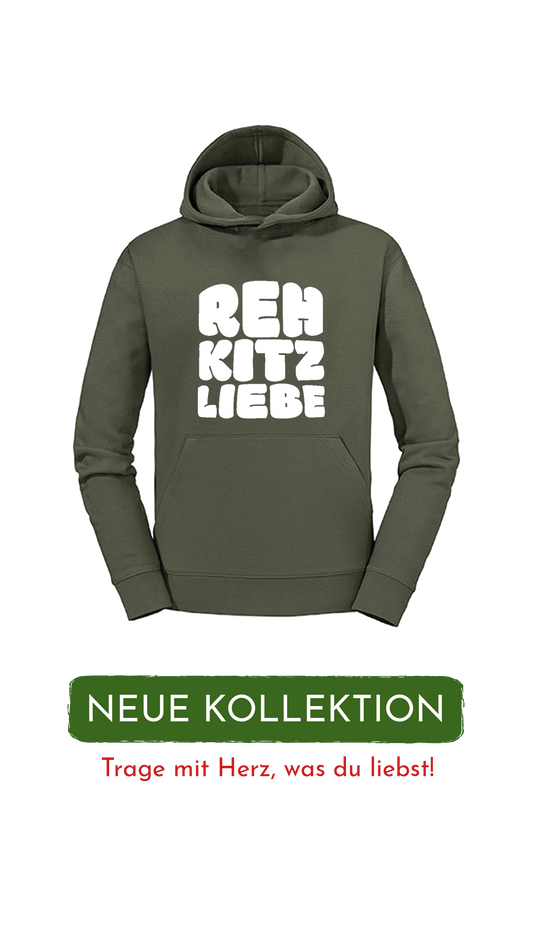 Hoodie Unisex "Rehkitzliebe" Bold White - verschiedene Farben