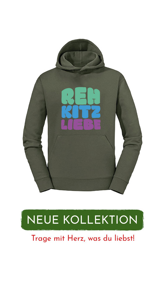 Hoodie Unisex "Rehkitzliebe" Bold Roots Green - verschiedene Farben