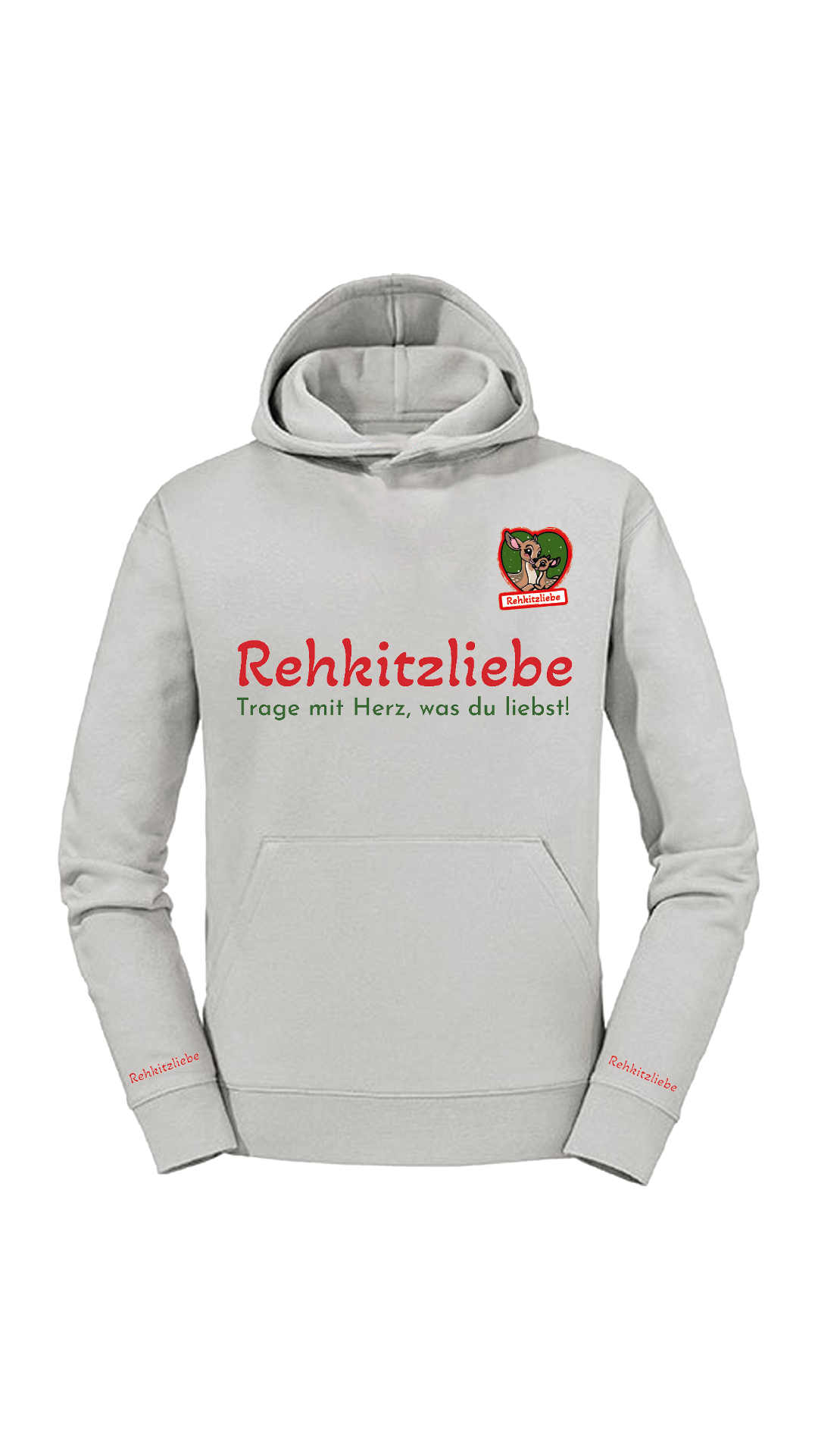 Hoodie Unisex "Rehkitzliebe" Druck: Classic Red - verschiedene Farben